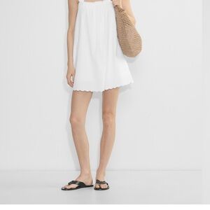 Aritzia White A-Line Skirt